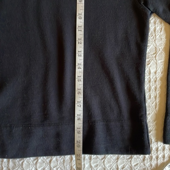 James Perse Top Relaxed Cropped Black Pullover Women’s Sz: Medium - Picture 11 of 13